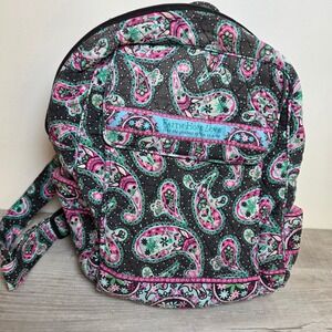 Divinity Boutique Faith Hope Love Quilted Paisley Backpack Christian Pink Blue